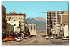 c1950's At The Foot of Pikes Peak Avenue Colorado Springs Colorado CO Postcard