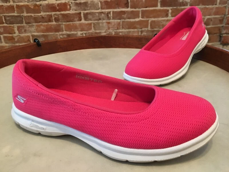 Go Step Luxe Pink Mesh Ballet Flats Skimmers 5.5 Sale | eBay