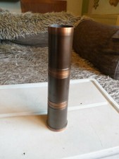 Vase aus Panzerkugel alt-Kupferfarben