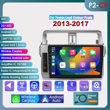 For Toyota Land Cruiser Prado 150 13-17 Carplay Android12 Stereo Radio Gps Wifi