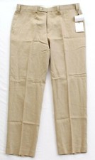 Calvin Klein Tan Linen Flat Front Pants Men's NWT