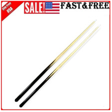 2 Hardwood Billiard Cue Pool Shorty Cues Stick Short Beginners Set Oak Color 36  
