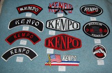 Various Kenpo (Kempo) Embroidered Patches Lot #1 of 2, New
