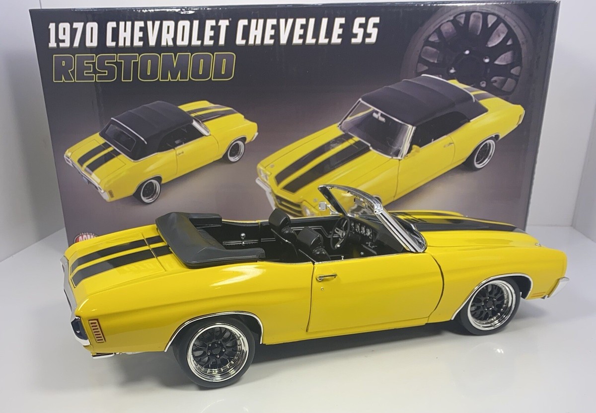ACME/GMP 1/18 Scale 1970 Chevy CHEVELLE SS “YELLOW RESTOMOD”Only