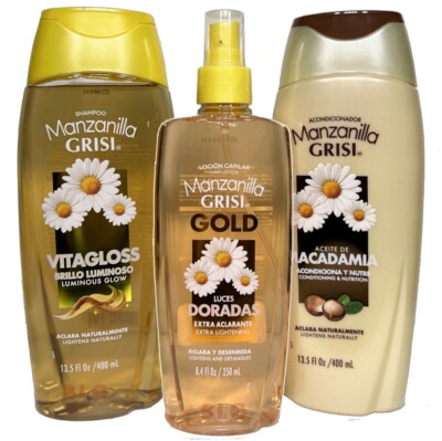 Grisi CHAMOMILE Shampoo Conditioner Hair Lotion Manzanilla Moisturizer Softener