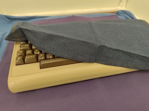 COMMODORE 64 VIC-20 Denim Dust Cover Vintage MC2 Computer Covers Jack Degnan - Picture 3 of 10