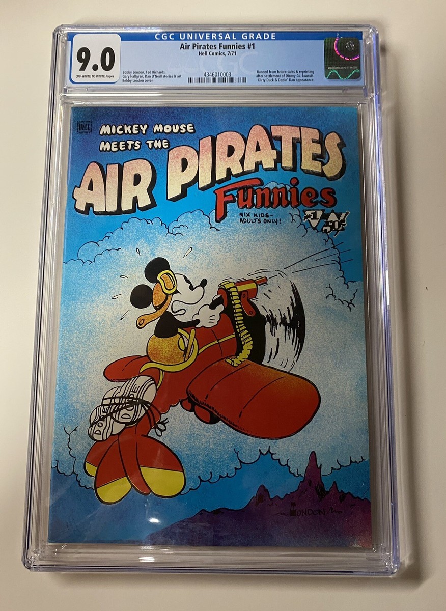 AIR PIRATES FUNNIES # 1 CGC 9.0 HELL COMICS 1971 DAN O'NEILL