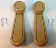 PAIR Toyota Tacoma T100 Pickup Corolla Window Crank Lever Handle colors Beige)
