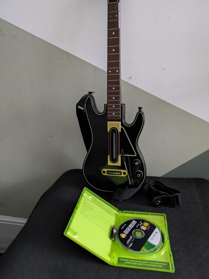 Guitar Hero Live Guitar, Game & Dongle (Xbox 360) In Good Working