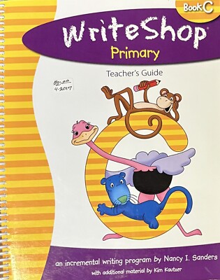 WriteShop Primary Book C Teacher's Guide and partial Activity Set Worksheet Pack