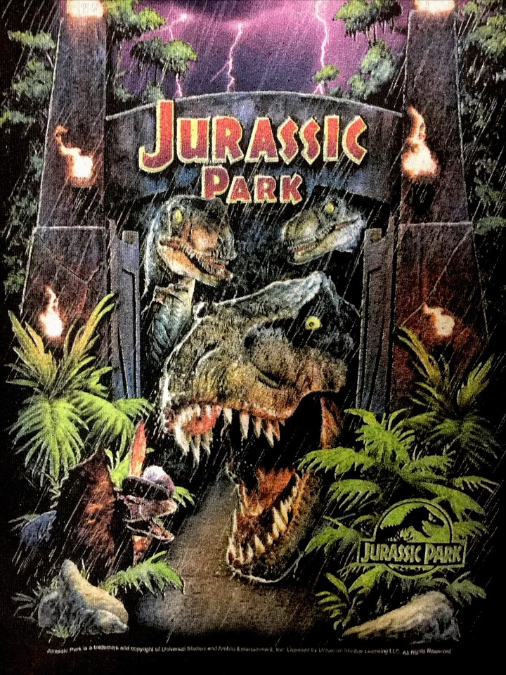 Jurassic Park shirt Black Crew Neck Kid's Tee  - Image 2 of 3