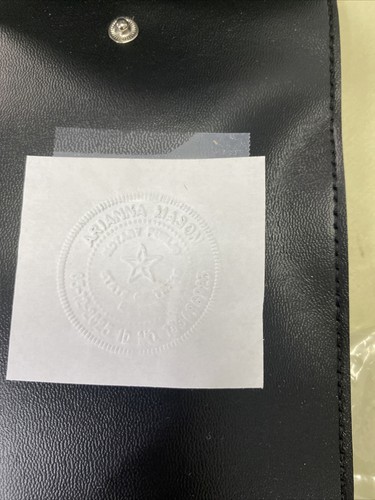 Trodat Ideal Seal 41 mm (1-5/8") Prägepresse, rosa Handtasche mit Etui - Bild 7 von 9