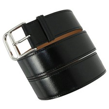 Auth HERMES Romain belt Reversible Black Gold...