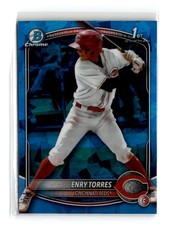 Enry Torres 2025 Bowman Chrome Sapphire 1st Prospects #BCP-168 QTY Reds