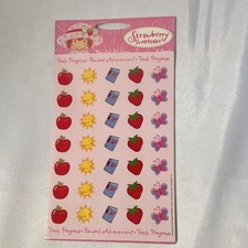 Strawberry Shortcake Reward Stickers Sheet Learning Chart Multicolor