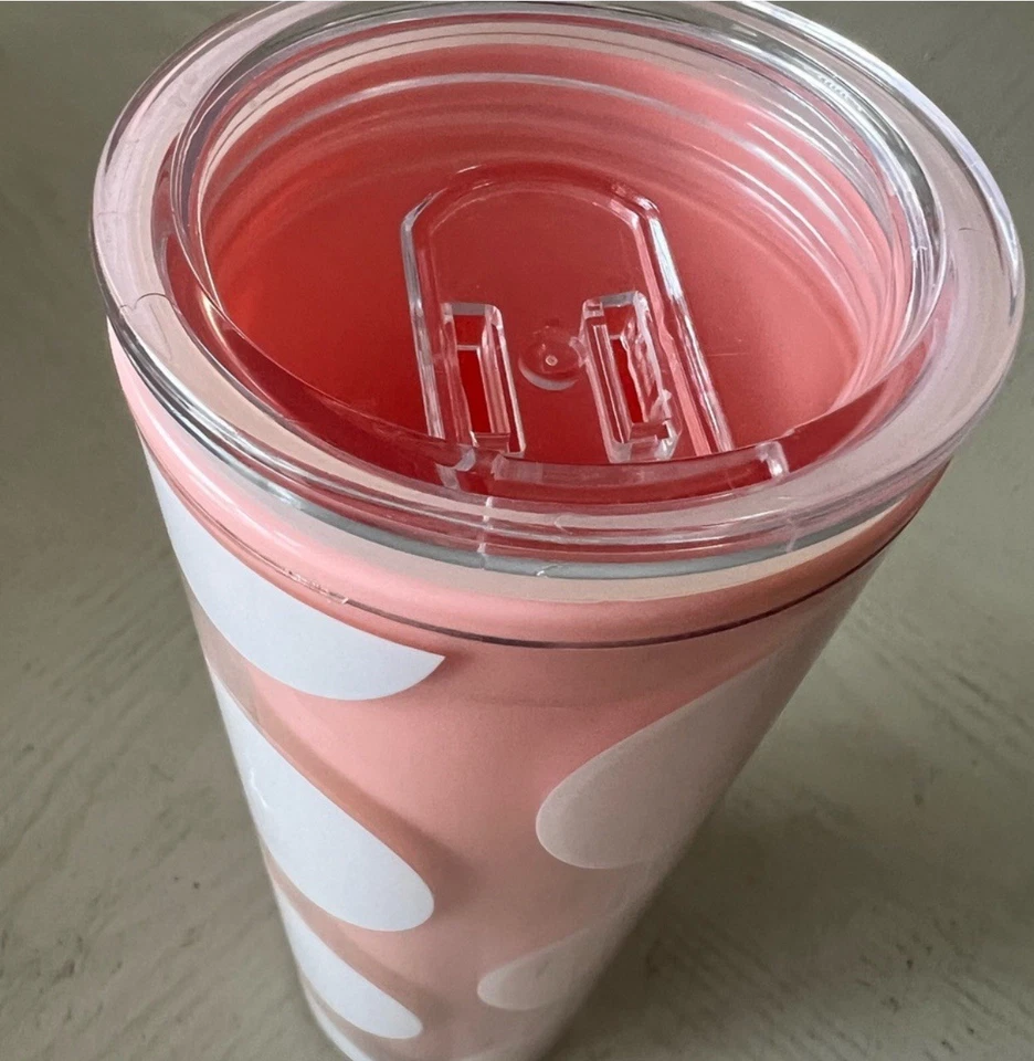 Kate Spade New York 保温圆点旅行杯,双壁玻璃杯 16 盎司 — 第 3/4 张图片