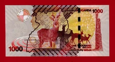UGANDA 1000 SHILLINGS 2022 UNC Note Sign: M. Atingi-Ego & S.W Kanyemibwa (P-49g)