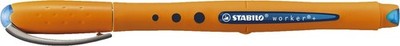 10x STABILO  2018/41 Tintenroller - worker+ - medium - Einzelstift - blau