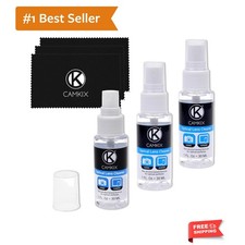 Lens and Screen Cleaning Kit - 3X Cleaning Spray, 3X Microfiber Cloth - Perfe...