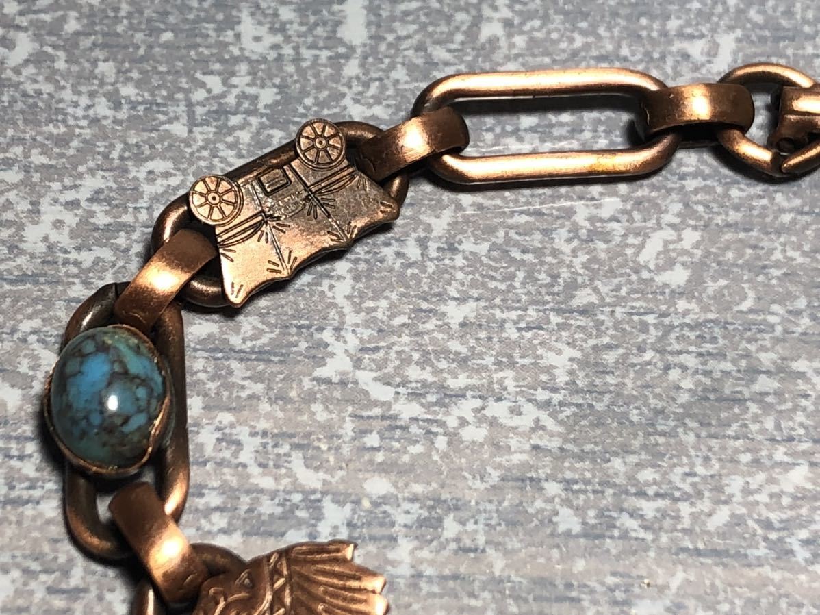 Solid copper turquoise bracelet SOLID COPPER copp… - image 5
