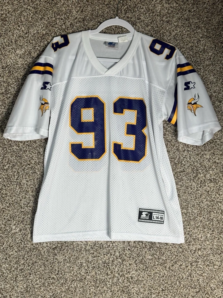 Винтажная футболка для начинающих 90-х NFL Minnesota Vikings John Randle No93 молодежная L/Adult XS/S - Изображение 3 из 4