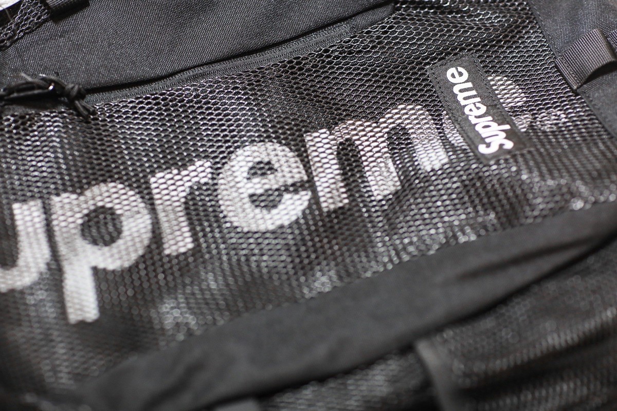 Supreme Cordura Black Mesh Backpack SS20 | eBay