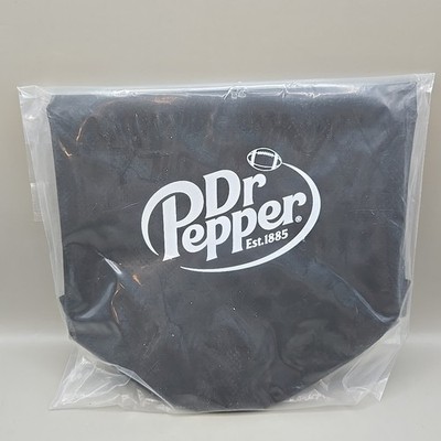 NEW Dr. Pepper Black Dry Bag Roll Up With Clips Small With Football Image