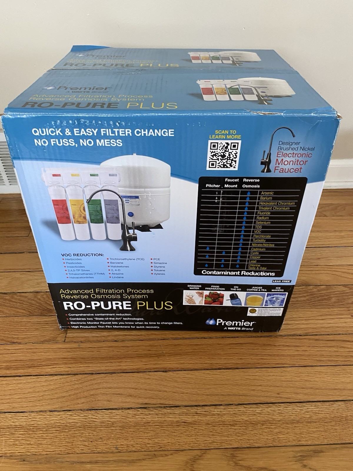 Watts Premier RO Pure Plus VOC 4 Stage Reverse Osmosis Syste