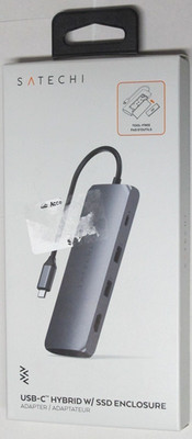 Satechi USB C Hub Multiport Adapter with M.2 SATA SSD Enclosure