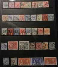 British Honduras Selection, Group of 37 from Scott # 8 to 114, Most Used