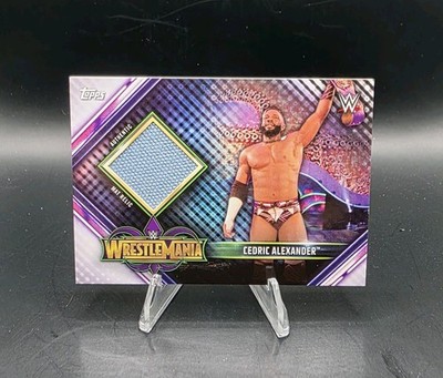 2019 WWE Road to Wrestlemania 34 Mat Relics Cedric Alexander #MR-CA