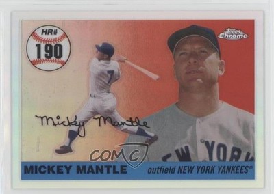 2007 Topps Chrome Home Run History Refractor /500 Mickey Mantle #MHRR190 HOF 1h1