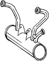 VorschalldäMpfer Bosal 135-369 FüR CitroËN CV AMI Acadiane Mehari Dyane AMB AM3