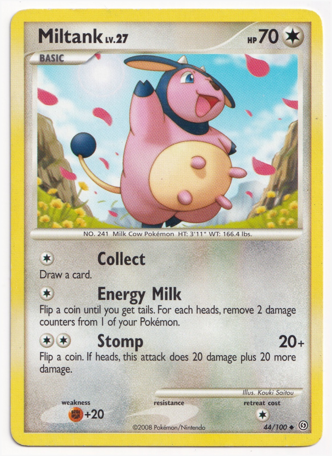 Miltank 44/100 Diamond & Pearl Stormfront Non-Holo Pokemon English LP