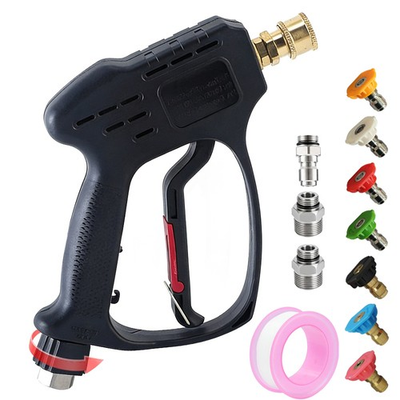 #ad Pressure Washer Short Gun Commercial 5000 PSI 10.5GPM 7 Spray Nozzle Tips 3 8quot; $29.90