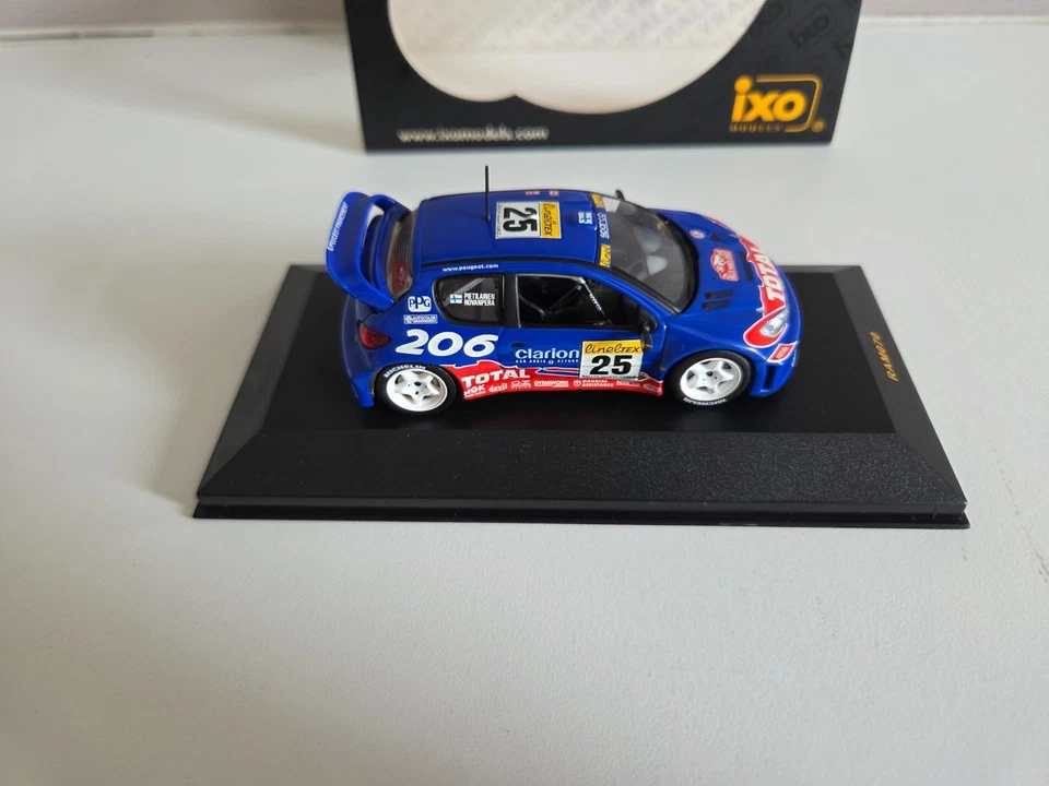 IXO 1/43 PEUGEOT 206 WRC Rovanpera/Pietilainen - Rally di Montecarlo 2002 -... - Immagine 3 di 4