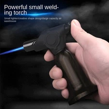 Windproof Butane Refillable Torch Gun Cigar Lighter For Moxa Outdoor BBQ