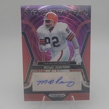 2025 Panini Prizm Black Prizmatrix Michael Dean Perry Autograph /99 #PS-MDP