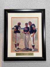 NFL Chicago Bears Gale Sayers George Halas Dick Butkus HOF 11x14 Color Photo