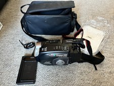 JVC Compact VHS-C Camcorder GR-AX97U Working Battery Case Mint