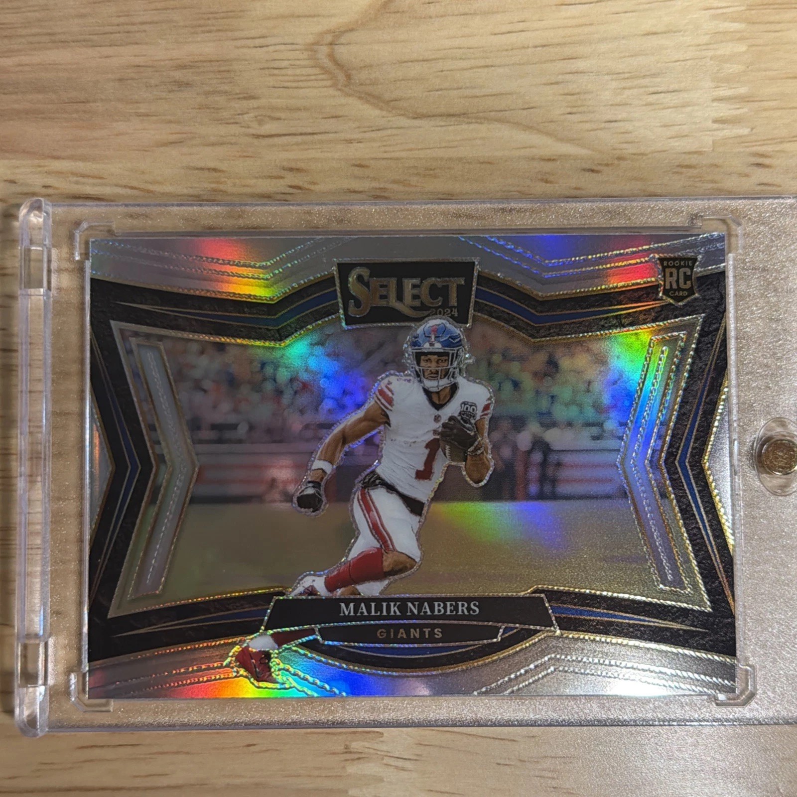 2024 Panini Select - Malik Nabers Field Level #473 (RC) Rookie Silver Prizm