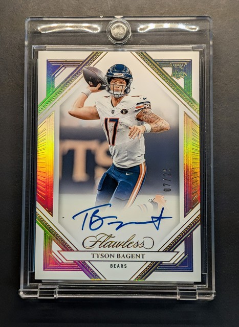 TYSON BAGENT Rookie Auto 2023 Flawless Frame Signatures Gold Holo Foil SP /25 RC