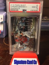 2019 Panini Select Snap Shot PSA Rookie Gardner Minshew