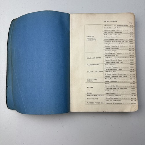Vtg Carnegie Pocket Companion 1934 24th Edition US Steel Carnegie Steel Company - Picture 8 of 17