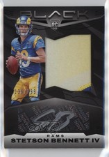 2023 Panini Black Rookie 130/199 Stetson Bennett IV #204 Patch Auto 16wc