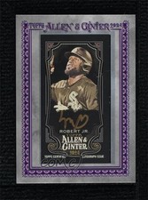 2024 Allen & Ginter X Framed Mini Silver Frame Gold Ink 1/5 Luis Robert Auto b4d