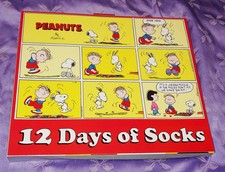 PEANUTs 12 DAYs OF SOCKS UNISEX SHOE sz 8-12 CREW  ANKLE