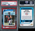 2024 Panini Donruss Caleb Williams #327 Optic Preview Red Wave Prizm (RC) PSA 9