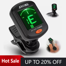 LCD Clip On Chromatic Tuner Acoustic Electric Guitar Bass Ukulele Banjo Violin