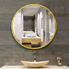 40/50/60/70/80 Round Wall Mirror Bathroom Bedroom Makeup Dressing Circle Mirror